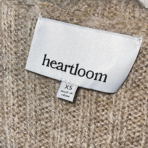 HEARTLOOM x REVOLVE Candace Wrap Chunky Cardigan Sweater, Oat, Size XS - Picture 7 of 11